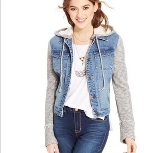 American Rag detachable hooded jean jacket